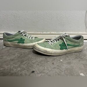 Golf Le Fleur Green Low-Top Sneakers